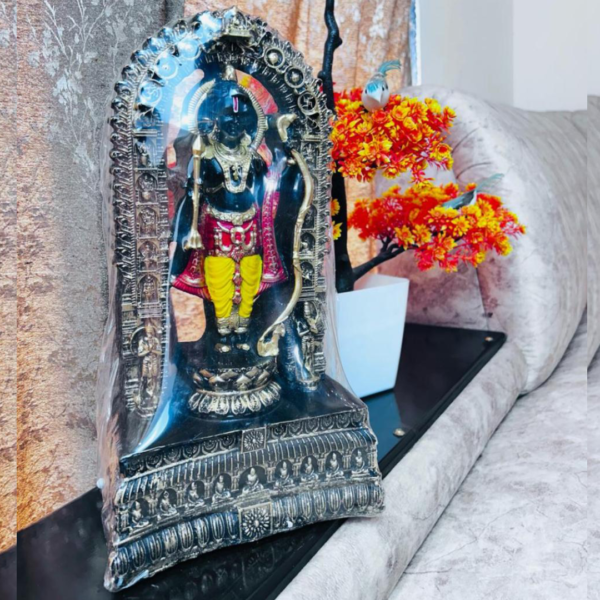 Ayodhya Ram Lalla Statue (14 Inch) – Silver Finish | Divine Idol for Home Temple & Gifting - Image 2