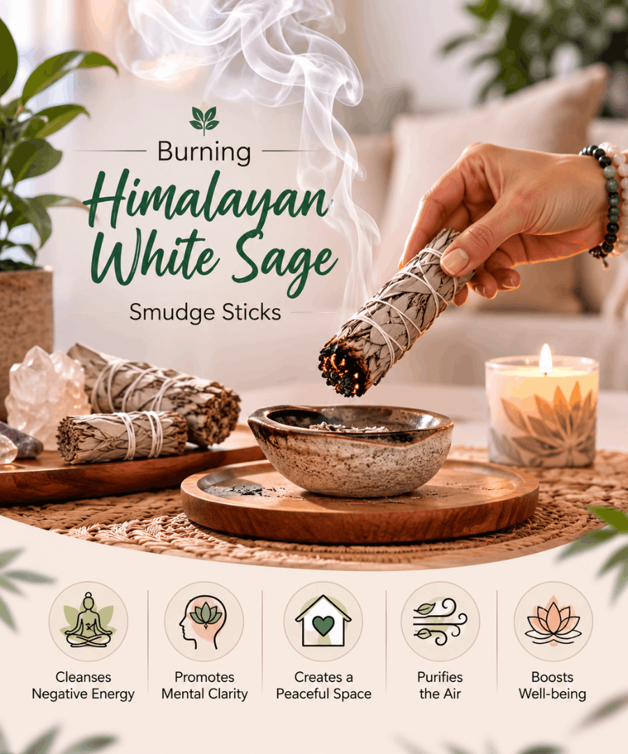 Himalayan White Sage Smudge Sticks