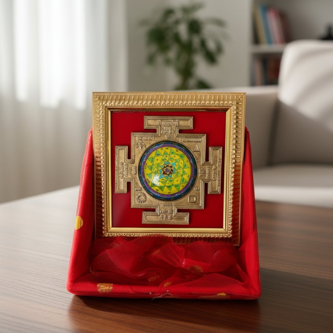 Divya Brass Shree Yantra: Energized Brass Shri Yantra for Home and Office - Image 5