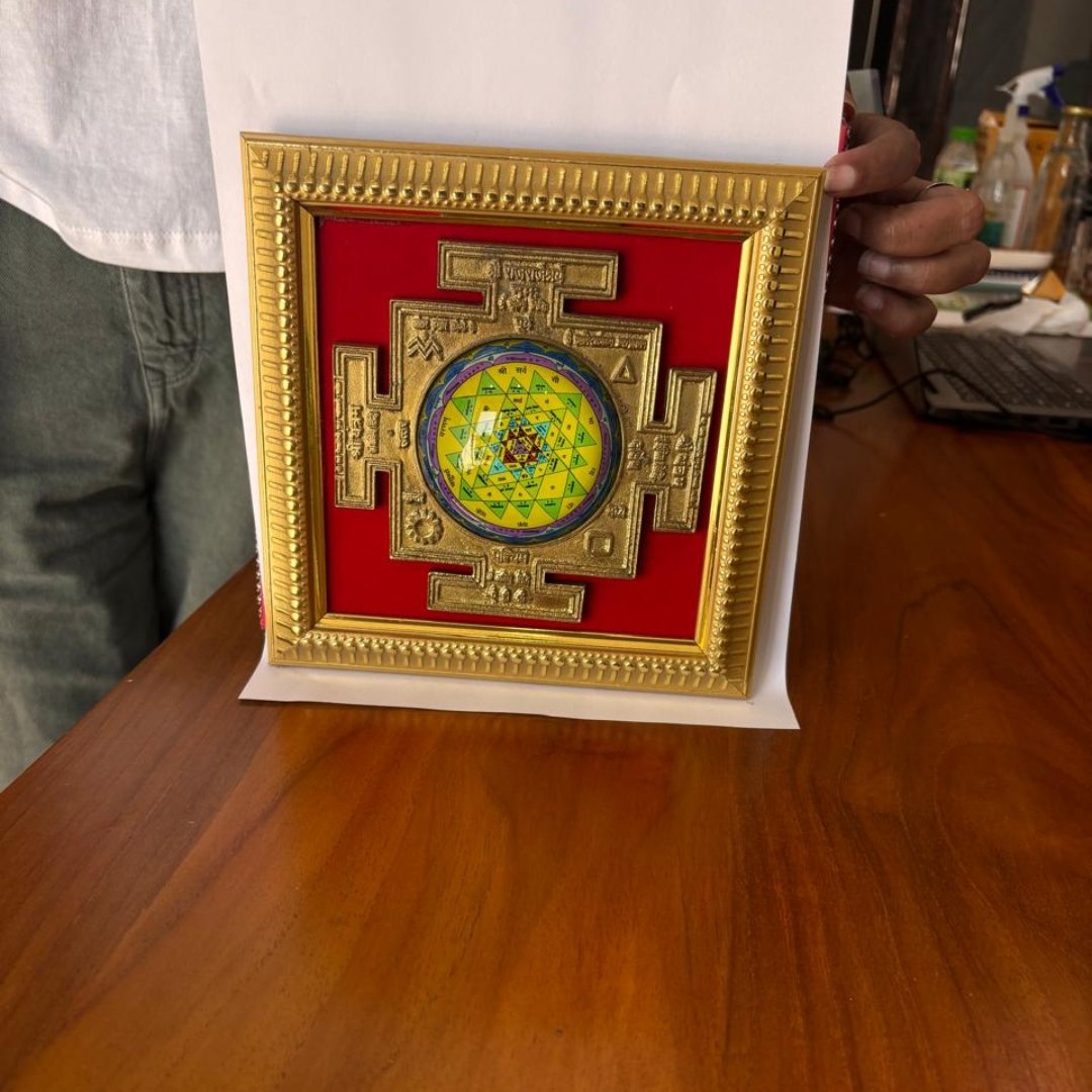 Divya Brass Shree Yantra: Energized Brass Shri Yantra for Home and Office - Image 9